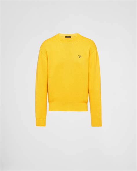 prada yellow sweater
